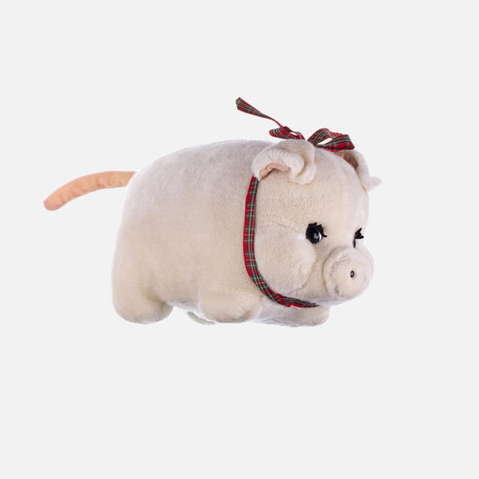 White & Red Pig Toy