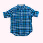 Blue Plaid Button Shirt